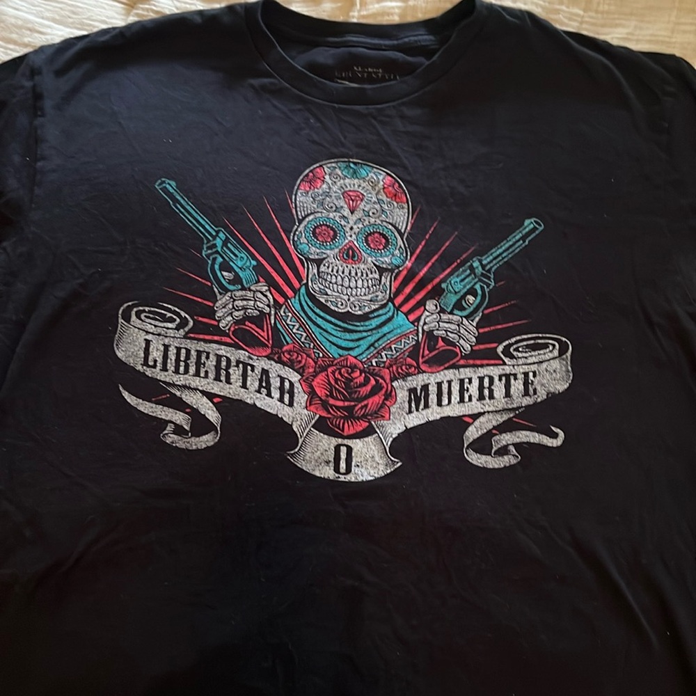 Grunt Style “Libertad O Muerte” men’s tshirt, short sleeve, black XL